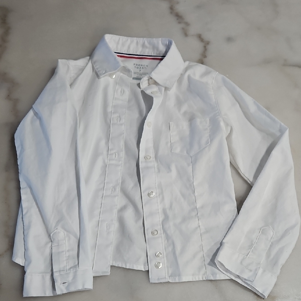 F&F White Button Down Kids Shirt